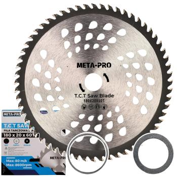 Kreissägeblatt 180 mm Z=60 für stationäre Sägemaschinen