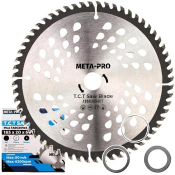 Holzsägeblatt 185 x 20 x Z=60 Präzisionssägeblatt für Holz und Laminat