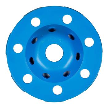 Diamant Schleifscheibe im Einsatz beim Grobschleifen von Metall und Beton mit Winkelschleifer