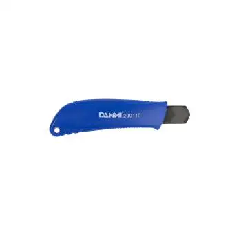 Tapetenmesser 18 mm professionell mit Metallführung, SK5 Segmentklinge und CrV-Stahl