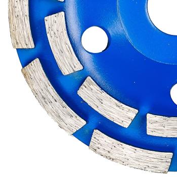 Schleifscheibe 125 mm 10 mm Dicke Detailaufnahme Struktur