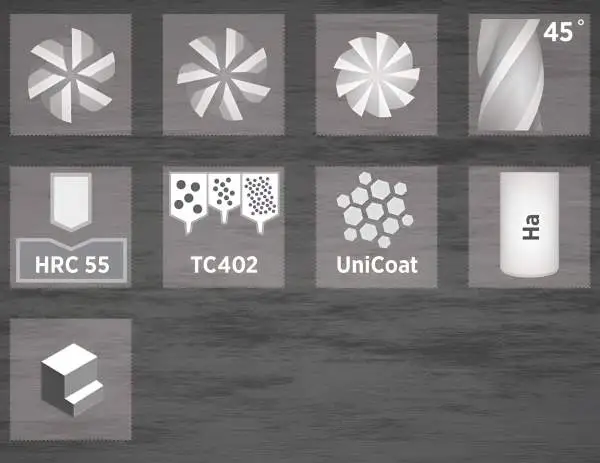 6,0 x 13 x 57 - d2=6 mm ✓ VHM-Schaftfräser 45°, beschichteter Fräser zum Schlichten, Schlichtfräser Z=6, HA Schaft