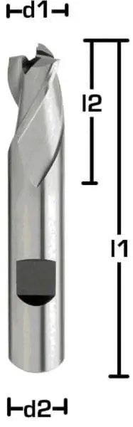 20,0 x 22 x 88 - d2=20 mm ✓ HSSE-Bohrnutenfräser 30°, DIN 327, Z=3, Spiralfräser, Typ N, HB-Schaft