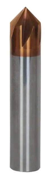 6,0 x 54 - d2=6 mm ✓ VHM Entgrater, Fasenfräser 90°, Z=4, Beschichtet, HA-Schaft