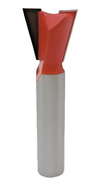 14,3 mm ✓ HM Winkelfräser 75°, Holzfräser, Oberfräser, Fräser d2=8 mm für Oberfräse