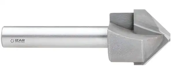 18,0 x 59 mm - d2=8 mm ✓ HM V-Nutenfräser, Abkantfräser, V-Cut Fasenfräser, 90° Fasenfräser mit Spezialgeometrie für Alu-Verbundstoffe 