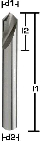 12,0 x 30 x 102 - d2=12 mm ✓ HSSE-NC-Anbohrer 90°, blank