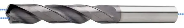 1.10 x 10 x 55 mm, d2=3,0 HA - VHM-Spiralbohrer mit IK, 5xd, für Stahl