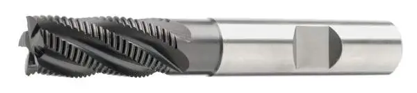 20,0 x 38 x 104 mm, Typ HR, d2=20,0 HB, HSSE/PM-Schruppfräser 30°, DIN 844, Z=5, beschichtet