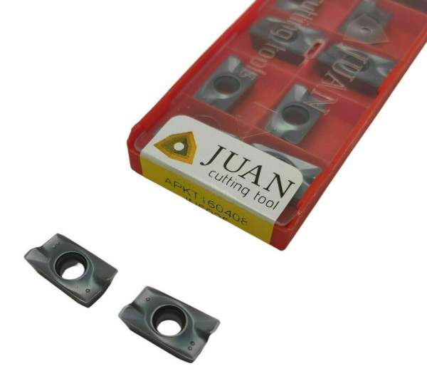 10 x APKT1604 Fräswendeplatte für Stahlbearbeitung, APKT16-ISO Wendeplatten, Fräsplatten