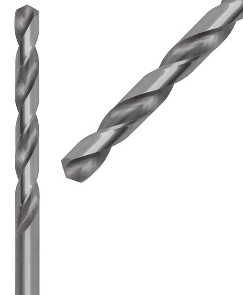 2,5 x 30 x 57 - d2=2,5 mm ✓ HSS-G Spiralbohrer, Metallbohrer, Stahlbohrer 135° geschliffen