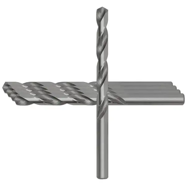 5-teiliges HSS-G Spiralbohrer-Set für Metall und Stahl mit 135° Kreuzanschliff GEFRABO