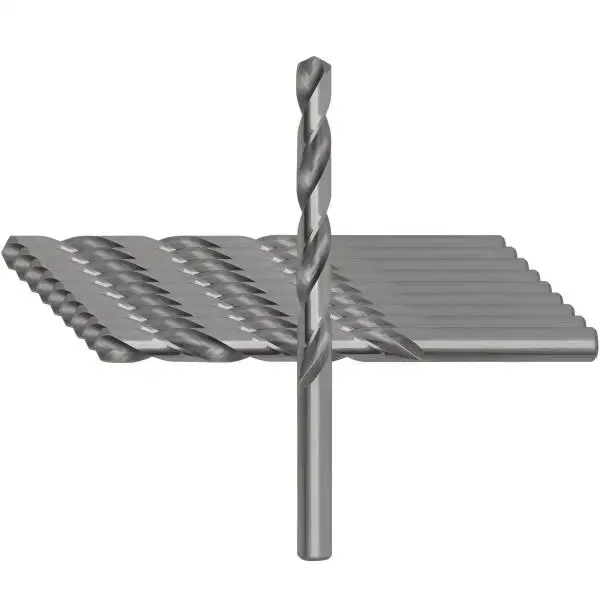 10 x HSS-G Spiralbohrer von GEFRABO, präzisionsgeschliffene Metallbohrer für Stahl und Metall