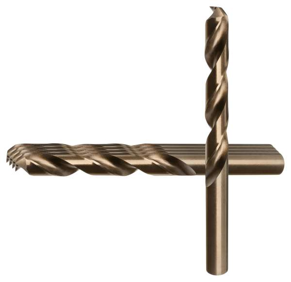 10,2 x 87 x 133, d2=10,2 mm ✓ 5 x HSSE-Spiralbohrer 135°, DIN338, Edelstahlbohrer, Cobaltlegiert (VPE 5 Stück)