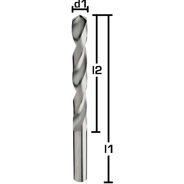 3.05 x 37 x 65 mm ✓ VHM-Spiralbohrer DIN338, Bohrer Typ N, 118°