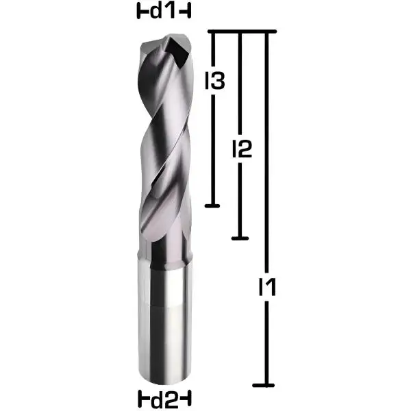 8,5 x 35 x 89, d2=10 mm ✓ VHM-Spiralbohrer, 3xD Hochleistungsbohrer beschichtet, Universalbohrer 140°