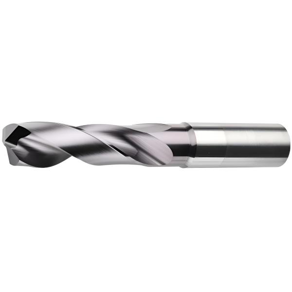 Beschichteter Vollhartmetall Spiralbohrer 3xD mit 140° Schneidengeometrie