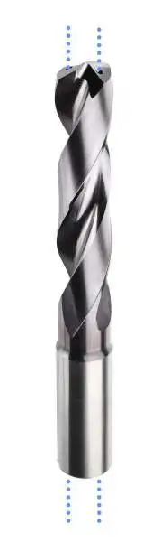 1.00 x 7 x 55 mm, d2=3,0 HA - VHM-Spiralbohrer mit IK, 5xd, für Stahl