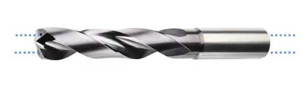 1.00 x 7 x 55 mm, d2=3,0 HA - VHM-Spiralbohrer mit IK, 5xd, für Stahl