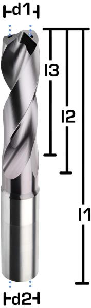5,1 x 20 x 66, d2=6 mm ✓ VHM-Spiralbohrer mit IK, 3xD Hochleistungsbohrer beschichtet, Kühlkanalbohrer Universalbohrer 140°