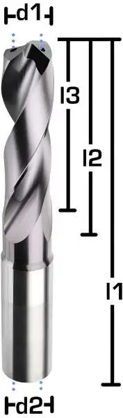 12,0 x 40 x 102, d2=12 mm ✓ VHM-Spiralbohrer mit IK, 3xD Hochleistungsbohrer beschichtet, Kühlkanalbohrer Universalbohrer 140°