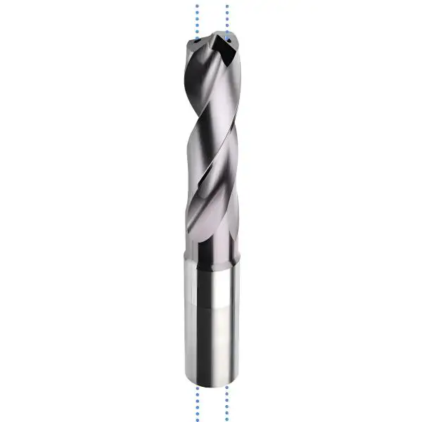 10,4 x 40 x 102, d2=12 mm ✓ VHM-Spiralbohrer mit IK, 3xD Hochleistungsbohrer beschichtet, Kühlkanalbohrer Universalbohrer 140°