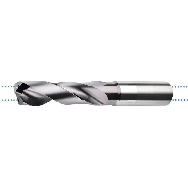 10,4 x 40 x 102, d2=12 mm ✓ VHM-Spiralbohrer mit IK, 3xD Hochleistungsbohrer beschichtet, Kühlkanalbohrer Universalbohrer 140°