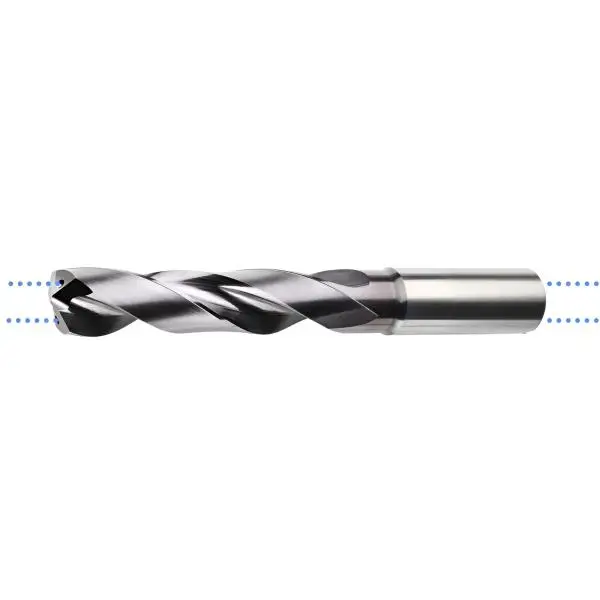 8.9 x 49 x 103, d2=10 mm ✓ VHM-Spiralbohrer mit IK, 5xD Hochleistungsbohrer beschichtet, Kühlkanalbohrer Universalbohrer 140°