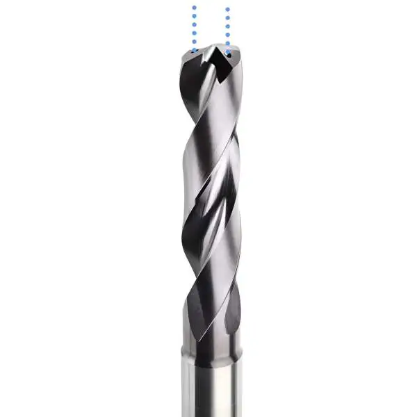 VHM 5xD Spiralbohrer Ø 8,9 mm mit Innenkühlung und Spezialbeschichtung ✓ Universalbohrer