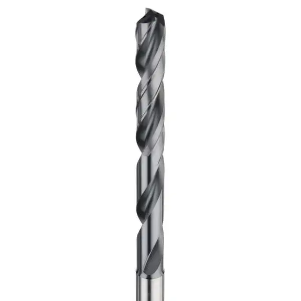 VHM-Spiralbohrer mit Innenkühlung, 8xD Hochleistungsbohrer mit Beschichtung, 135° Universalbohrer mit zwei Führungsfasen