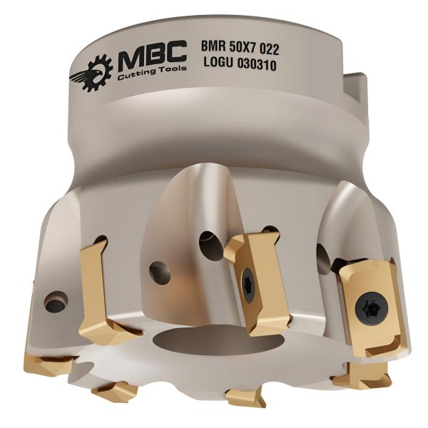 40 mm - Z=6 ✓ Eckfräser, Messerkopf, Hochvorschubfräser (High Feed) für LOGU0303 KYCR mit IK