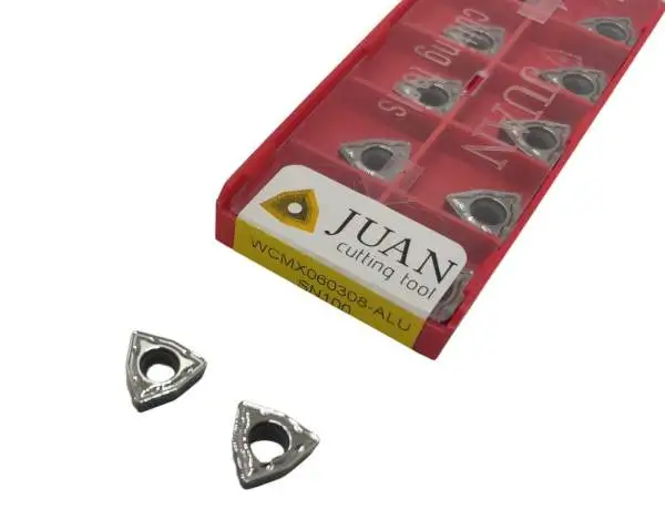 10 x WCMX060308 Wendeplatten für Aluminium