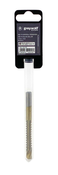 Fräsbohrer Ø 6 mm Holzbohrer TIN zum Bohren und Fräsen