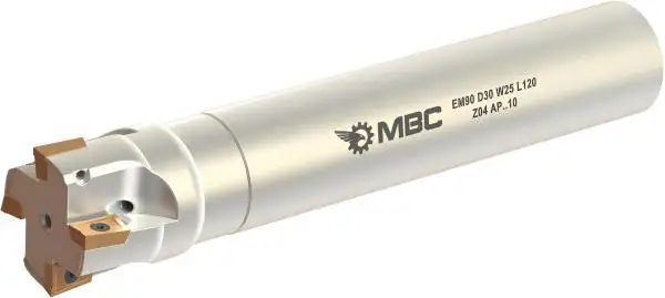 16 x 100 mm ✓ Schaftfräser, Wendeplattenfräser für APKT1003, Z=2 mit Innenkühlung