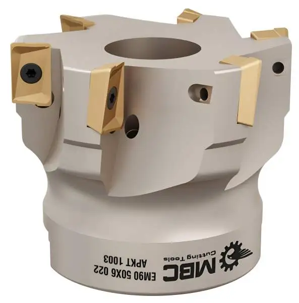 Eckfräser, Planfräser, Messerkopf 90° für APKT1003 Wendeplatten in verschiedenen Durchmessern