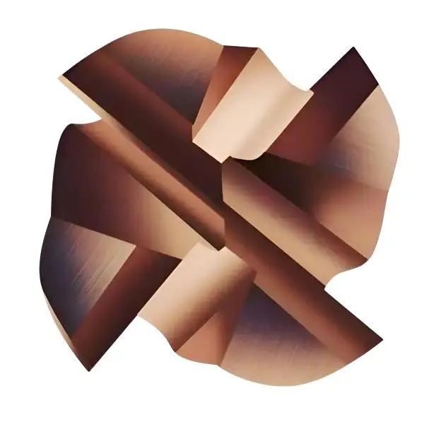 8,0 x 20 x 60 - d2=8 mm ✓ VHM Fräser, Universal-Schaftfräser 30°, Z=4 mit TiSiN Beschichtung für Werkstoffe bis ca. 52 HRC