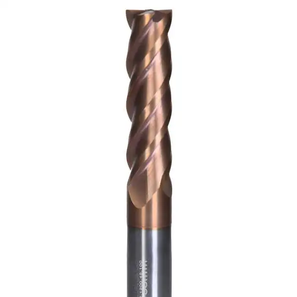 Hochwertiger VHM Fräser, Schaftfräser, überlang, mit vier Schneiden TiSiN Beschichtung (PVD) NEU, 3/ 4/ 5/ 6/ 8/ 10/ 12 /16 mm, extralang der Marke GEFRABO