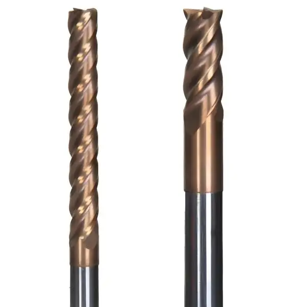 12 x 30 x 100 - d2=12 mm ✓ VHM Schaftfräser, Fräser überlang, Z=4, TiSiN beschichtet, extralang