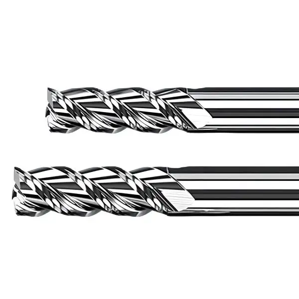 4,0 x 12 x 50 - d2=6 mm ✓ VHM Alu-Fräser, Z=3, Schaftfräser mit polierter Nut für NE-Metalle