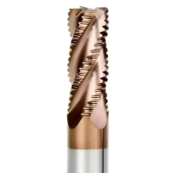 VHM-Schruppfräser, Fräser 45° Typ HR, TiSiN-Beschichtet, Z=4 zum Schruppen