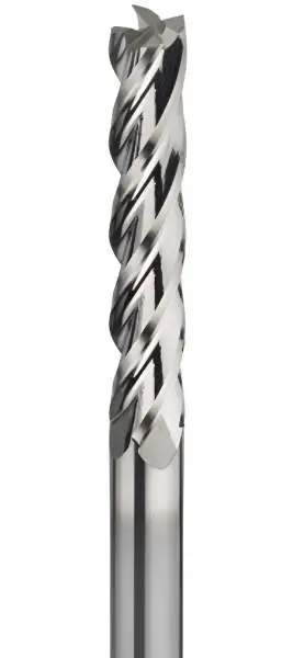 Hochwertiger VHM-Schaftfräser 30°, Z=4, poliert, Universalfräser, überlang/extralang