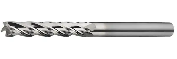 6,0 x 45 x 80 - d2=6 mm ✓ VHM-Schaftfräser 30°, Z=4, poliert, Universalfräser, überlang/extralang