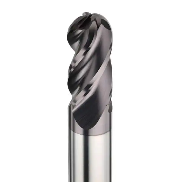 VHM-HPC Radius-Fräser 35/38°, Vollradiusfräser, Kugelfräser bis 1400 N/mm²