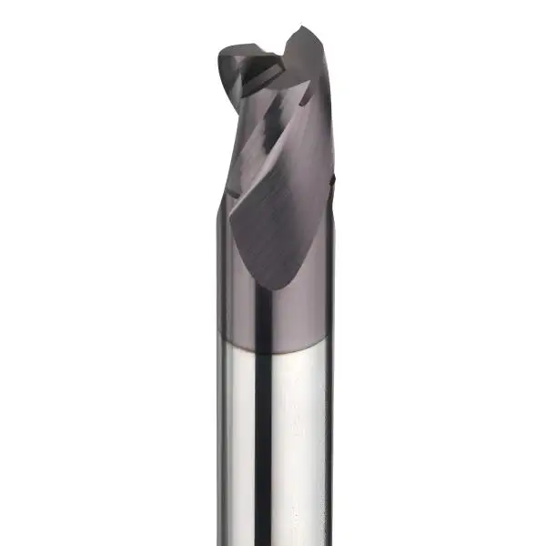 VHM Fräser, Z=3, Untermaß Schaftfräser mit Beschichtung, HB-Schaft