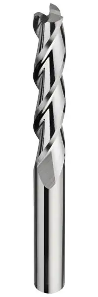 3,0 x 30 x 70 - d2=3 mm ✓ VHM-Schaftfräser 30°, Z=3, poliert, Universalfräser, überlang/extralang