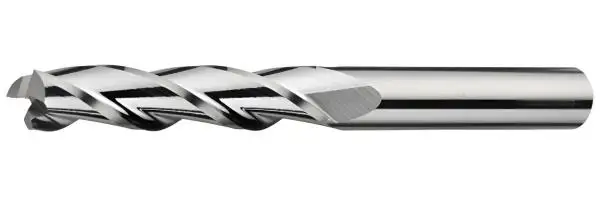 3,0 x 30 x 70 - d2=3 mm ✓ VHM-Schaftfräser 30°, Z=3, poliert, Universalfräser, überlang/extralang