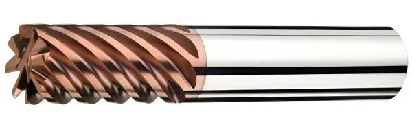 8,0 x 19 x 64 - d2=8 mm ✓ VHM-Formenbau-Spezial-Schaftfräser 45°, Z=6, Beschichtet bis 70 HRC