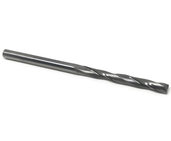 4,0 x 45 x 80 - d2=4 mm ✓ VHM Fräser, Z=2, extralang, überlang, poliert, für Schaumstoff