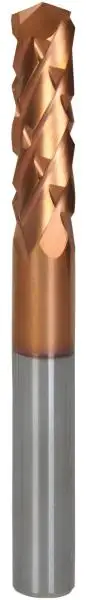 3,0 x 15 x 55 mm - d2=3 mm ✓ VHM Verbundstofffräser Kreuzverzahnt mit TiSiN Beschichtung, Z=2