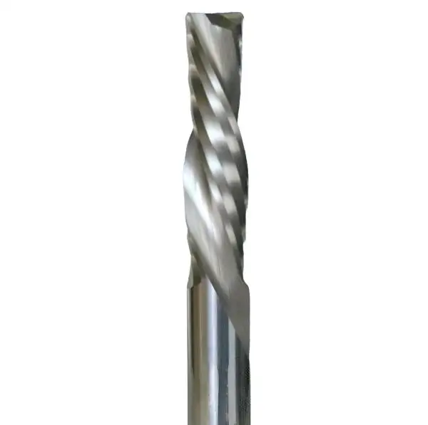 VHM Schaftfräser DownCut Z=2 für NE-Metalle, VHM Alu-Fräser, Z=2, Linksdrall DownCut, linksspirale, rechtsschneidend für Alu, MDF, Holz von GEFRABO